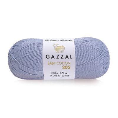 Пряжа Gazzal Baby Cotton 205 (511); Состав: 50% Хлопок, 50% Акрил; 50 гр/205 м