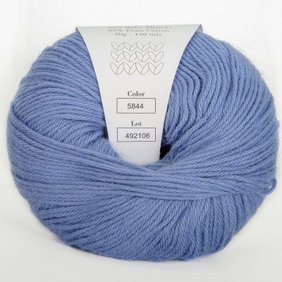 Infinity Cotton Alpaca ( 5844 JEANS)  85% хлопок, 15 % беби альпака 50гр/150 м